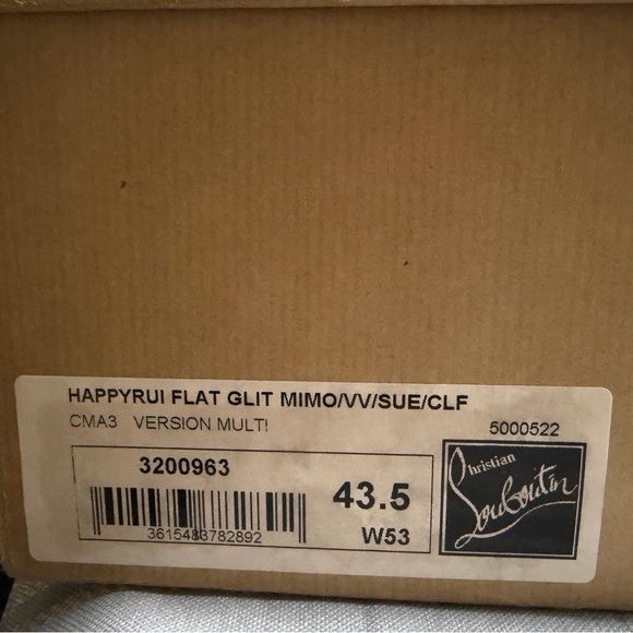 Christian Louboutin Men's White, Black, and Brown Sneakers authentic - Picture 7 of 7